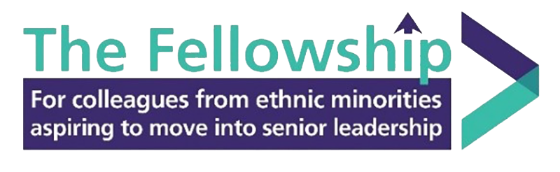 The Fellowship logo- For colleagues from ethnic minorities aspiring to move into senior leadership